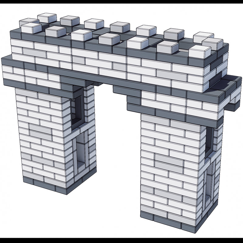Minkštų plytų rinkinys 90 el, CLASSIC WORLD