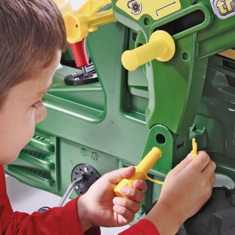 Pedalais minamas traktorius vaikams „Rolly Toys rollyFarmtrac John Deere“, žalias