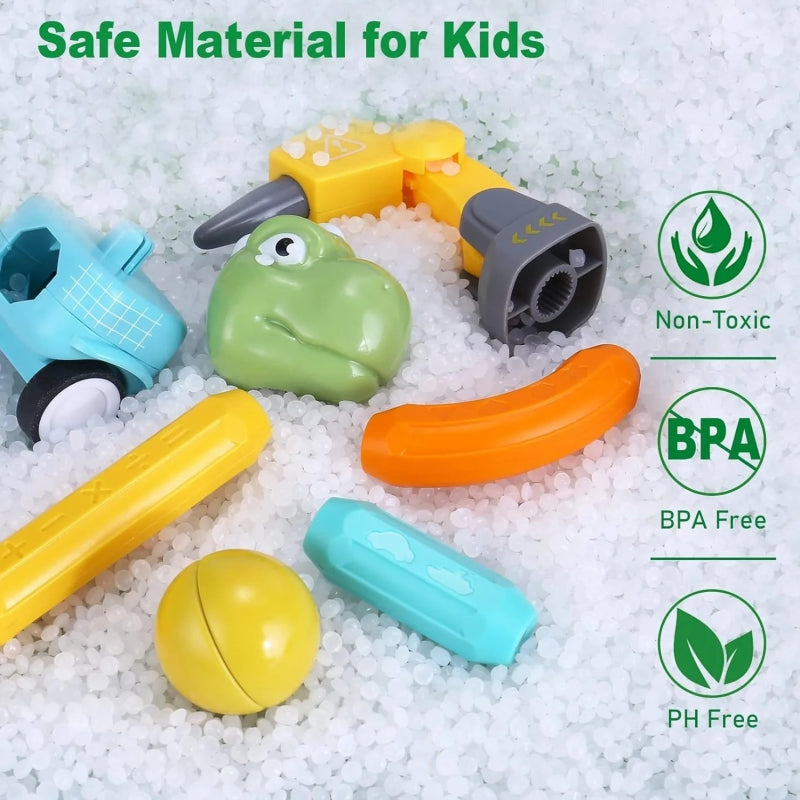 Magnetiniai statybiniai blokai „Dinozaurai“ 84 vnt., WOOPIE