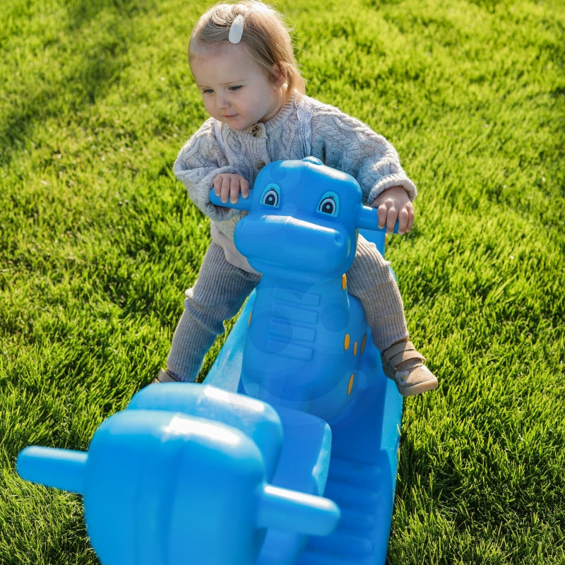 Balansuojančios sūpynės dinozauras WOOPIE, mėlynos