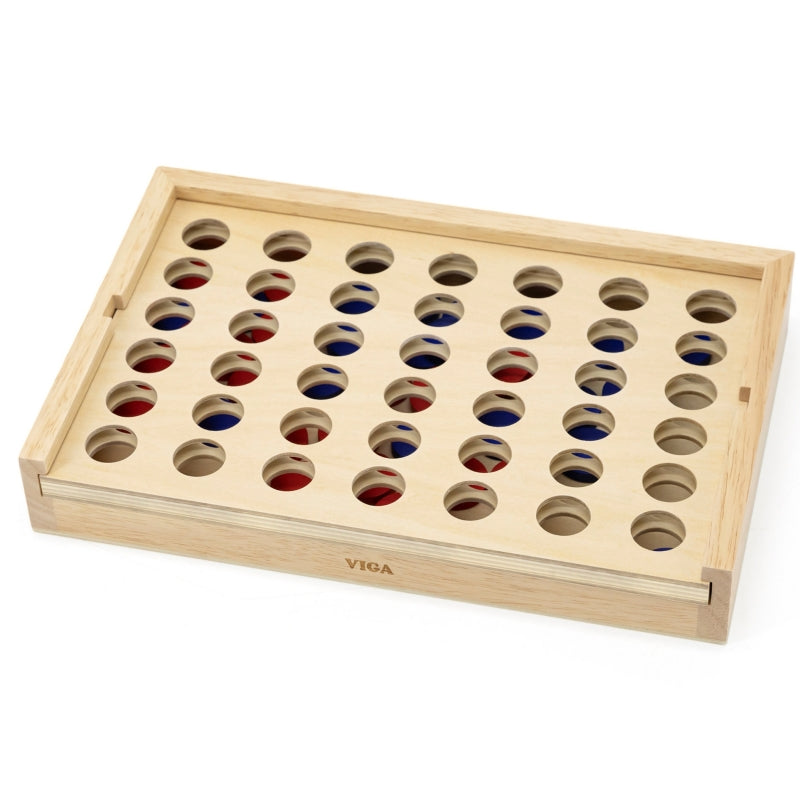 Medinis dėlionių žaidimas vaikams „4 in a Row“, VIGA
