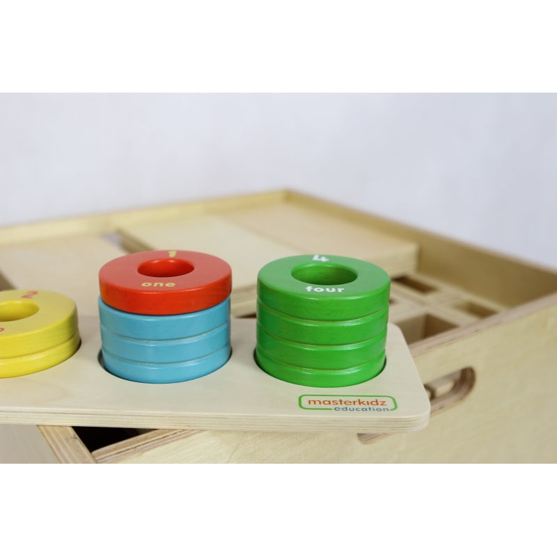 Medinis žaidimas spalvų ir dydžių dėlionė, Masterkidz