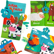 Sensorinė knygelė vaikams, gyvūnai, WOOPIE BABY