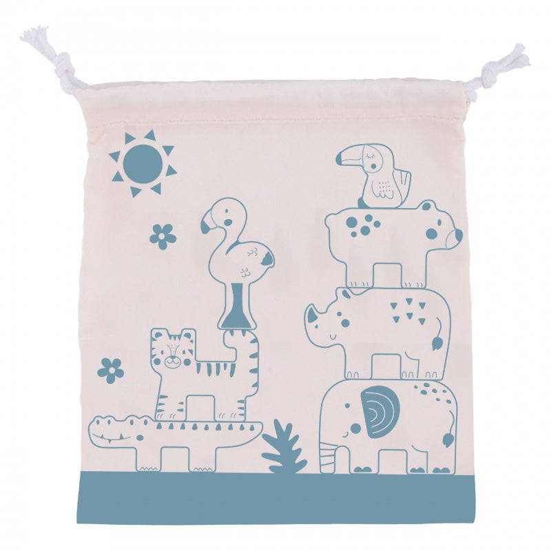 Medinė Montessori gyvūnų dėlionė 9 el., TOOKY TOY