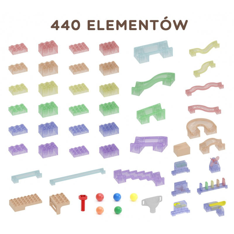 MASTERKIDZ STEM lentos priedai, 440vnt.