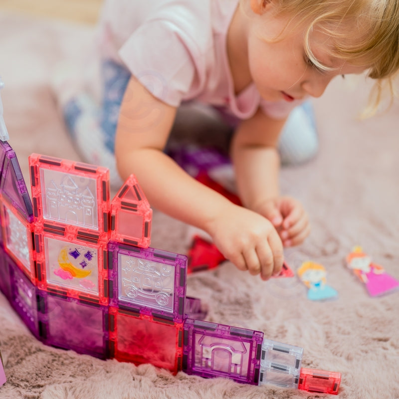 Magnetinis konstruktorius „Princesės pilis“ 50 vnt., WOOPIE