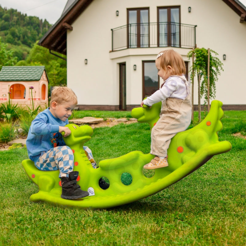 Sūpynės vaikams Dinozaurai WOOPIE, šviesiai žalios