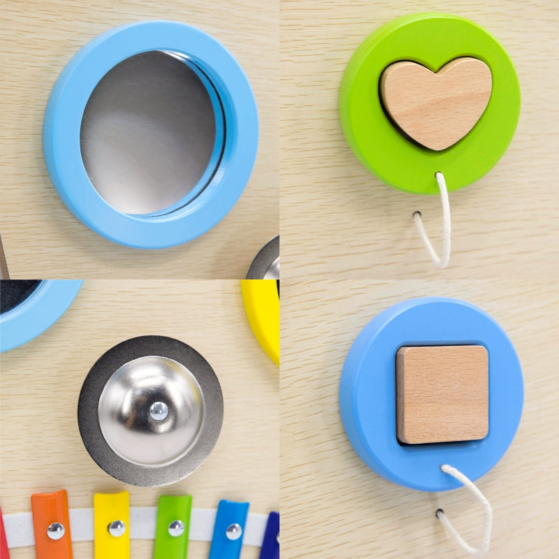 Medinė Montessori sieninė manipuliavimo lenta vaikams, VIGA