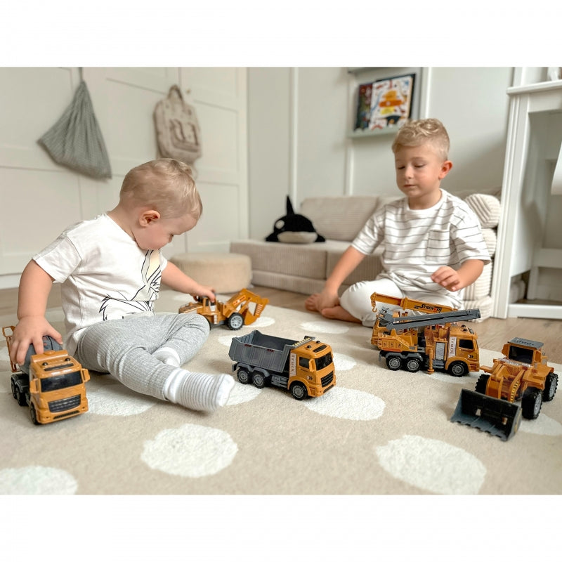 Žaislinis statybinės technikos rinkinys 6in1, WOOPIE