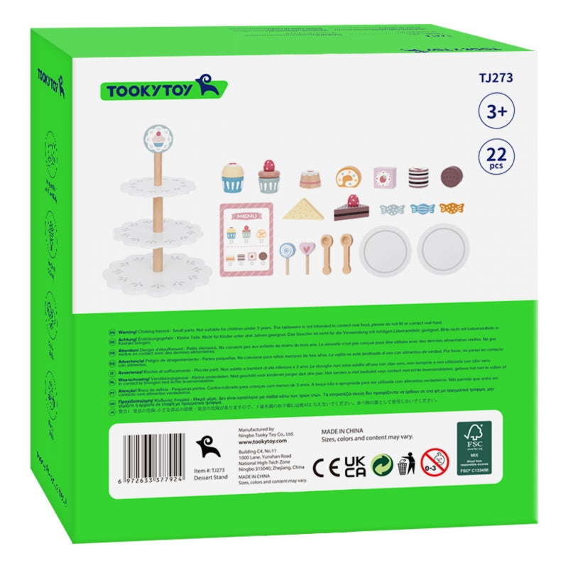 Medinis keksiukų stovas vaikams su priedais, TOOKY TOY