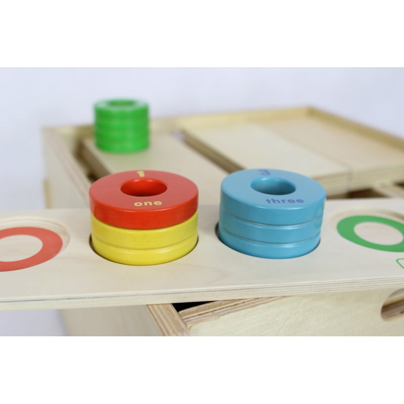 Medinis žaidimas spalvų ir dydžių dėlionė, Masterkidz