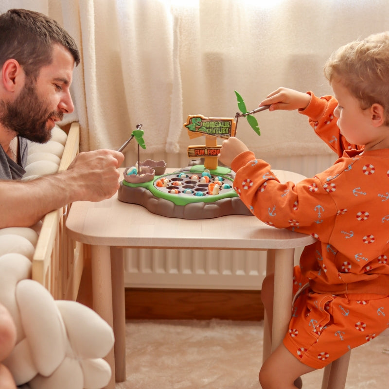 Dinozaurų žvejybos žaidimas su garso efektais, WOOPIE