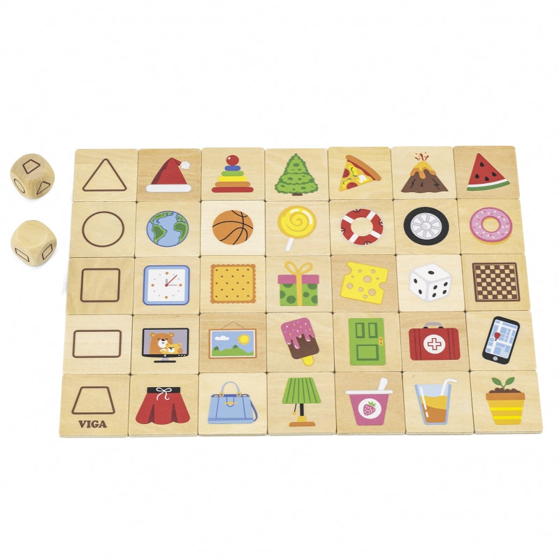 Medinis edukacinis žaidimas - galvosūkis atitinkantys formas 37 vnt. VIGA