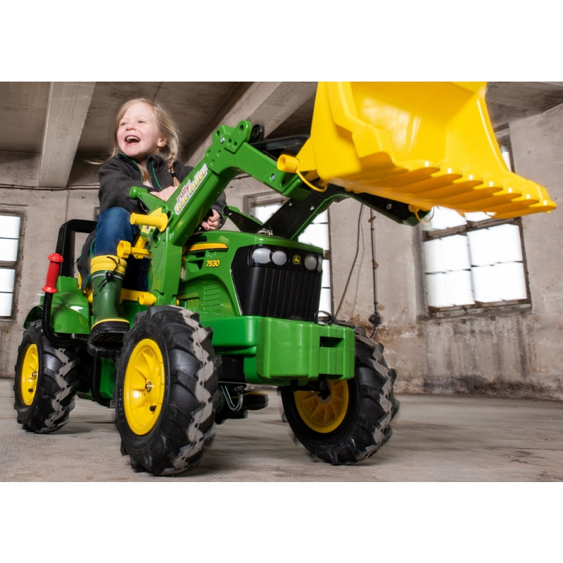 Pedalais minamas traktorius vaikams „Rolly Toys rollyFarmtrac John Deere“, žalias