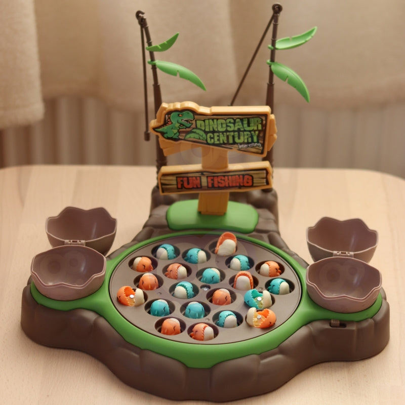 Dinozaurų žvejybos žaidimas su garso efektais, WOOPIE