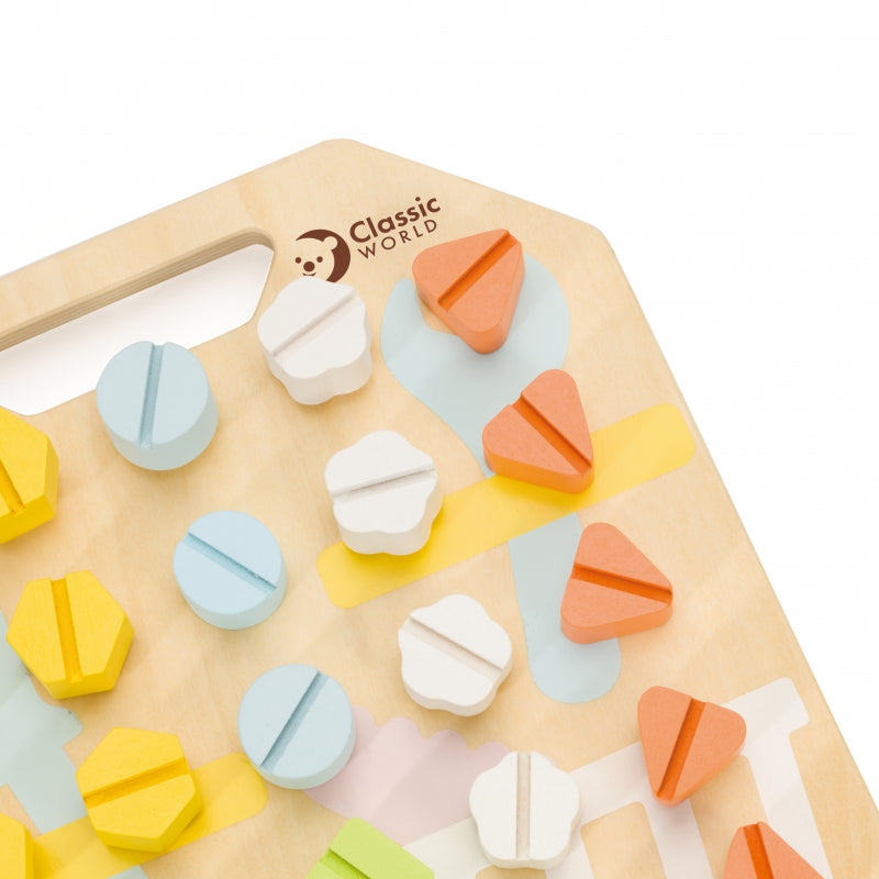 Madinė meistro lenta su atsuktuvu ir varžtais, Classic World