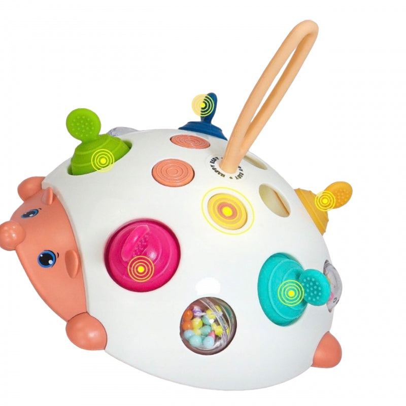 Sensorinis žaislas 4in1, ežiukas, WOOPIE