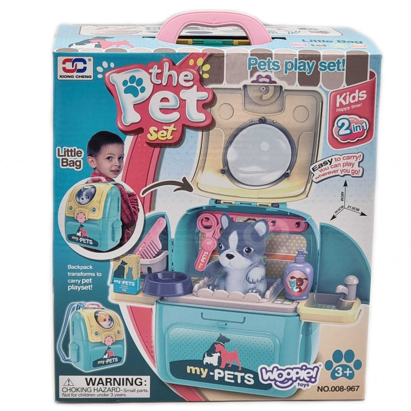 Nešiojamas šuniuko priežiūros rinkinys kuprinėje, Woopie