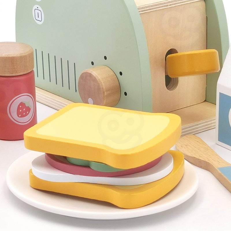 Medinis skrudintuvas su priedais, 14 dalių, FSC, WOOPIE GREEN