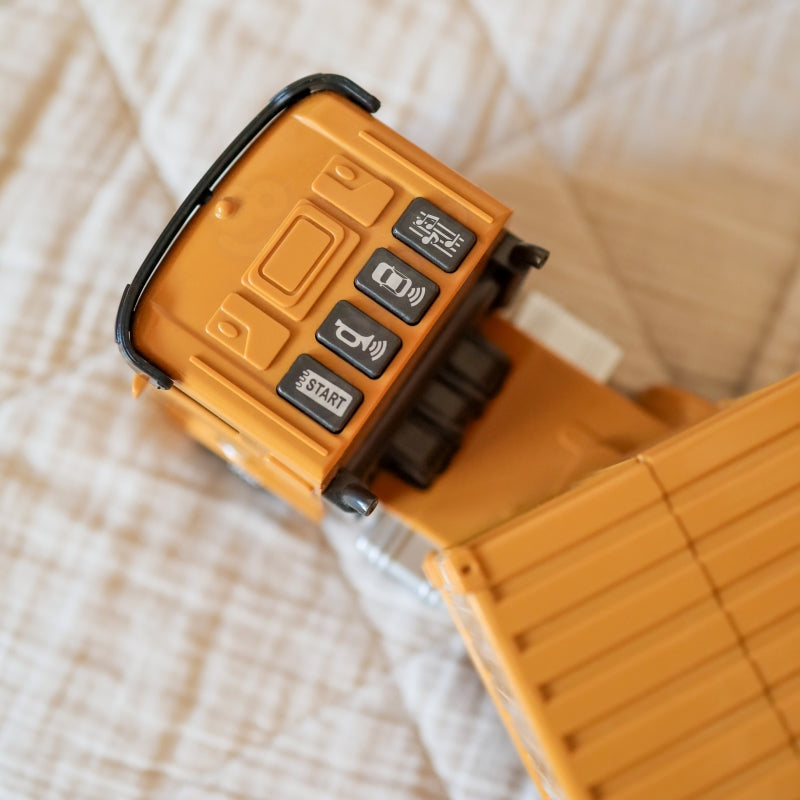 Sunkvežimių 6in1 statybinis rinkinys su kranu ir priedais, WOOPIE