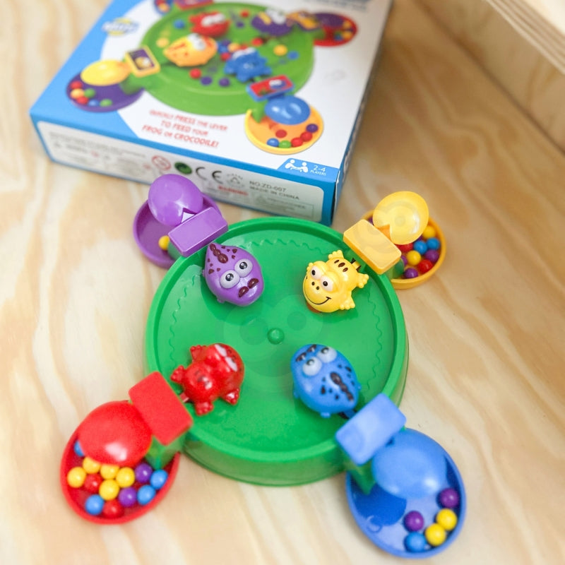 Stalo žaidimas Alkanos varlės ir krokodilai, WOOPIE