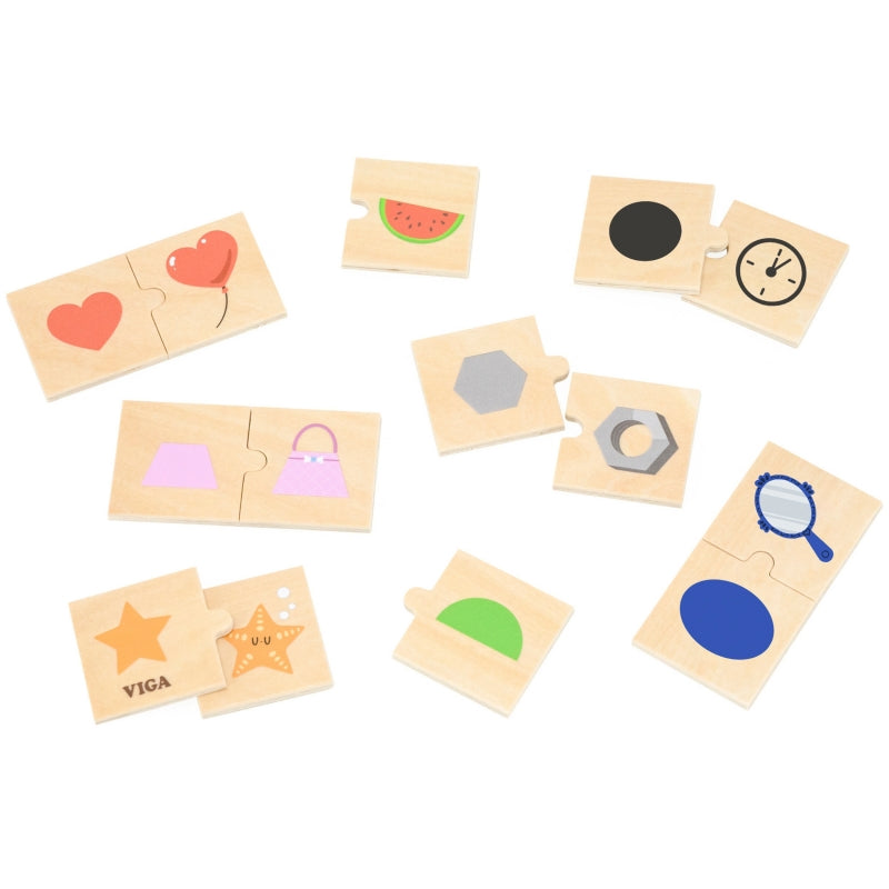 Medinių dėlionių rinkinys „Suderink šešėlius“, VIGA