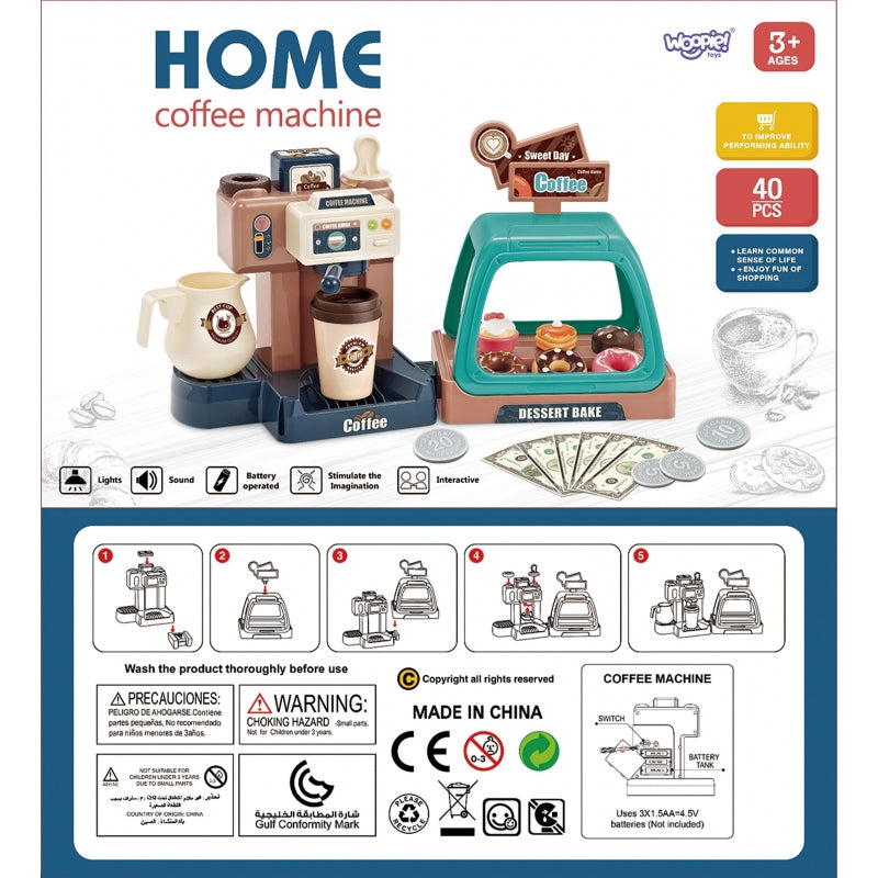 Žaislinis kavos virimo aparatas su sausainių vitrina Woopie