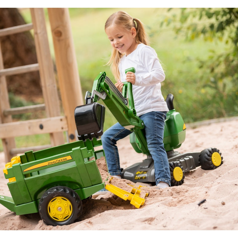 Vaikiškas ekskavatorius John Deere iš Rolly Toys