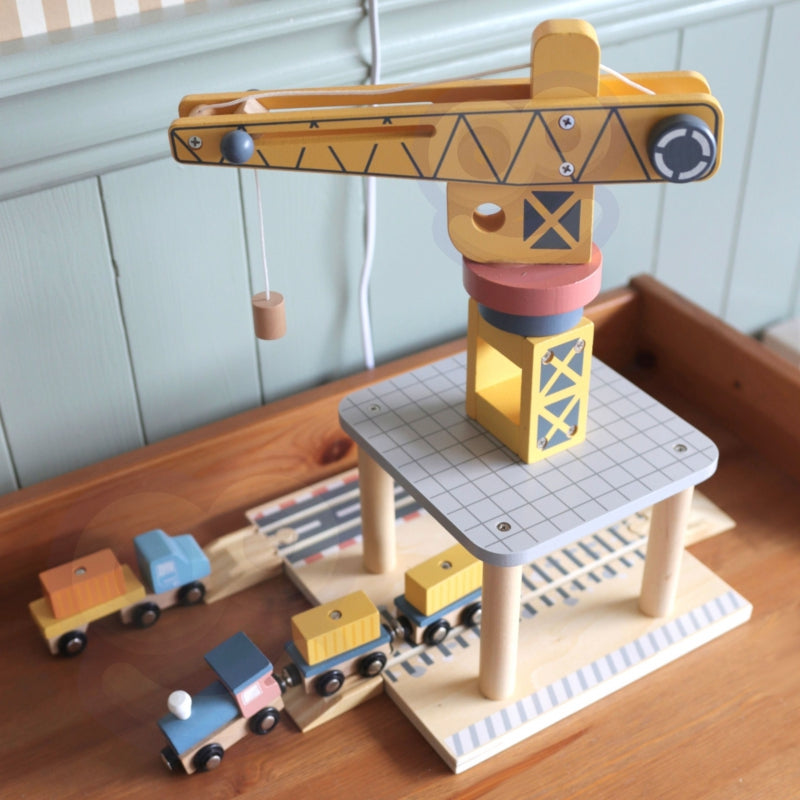 Medinis kranas su priedais, TOOKY TOY