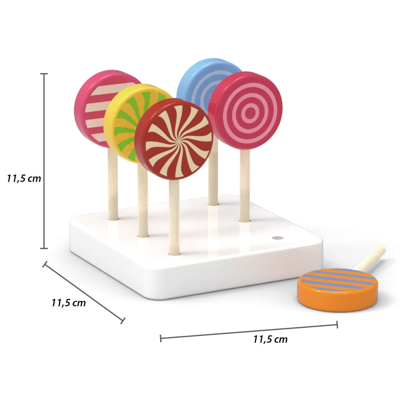 Mediniai spalvingi ledinukai 6 vnt. VIGA