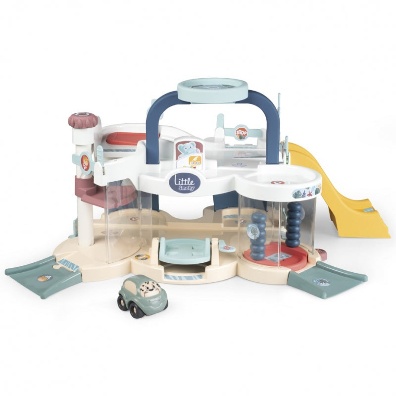 Garažas su liftu ir automobiliu, Smoby