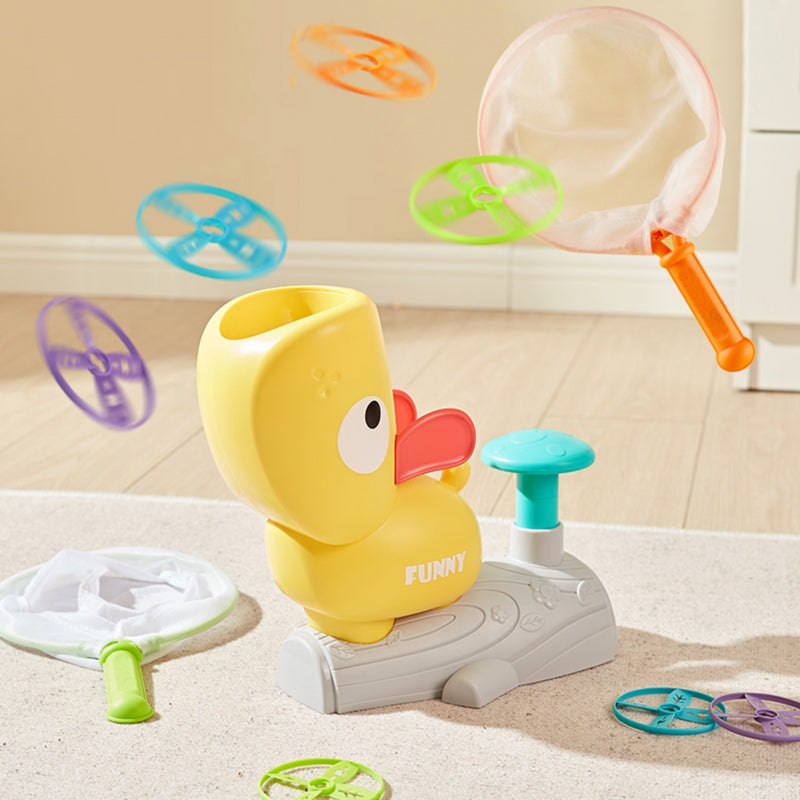 Arkadinis žaidimas sugauk diską, antis, geltona, WOOPIE