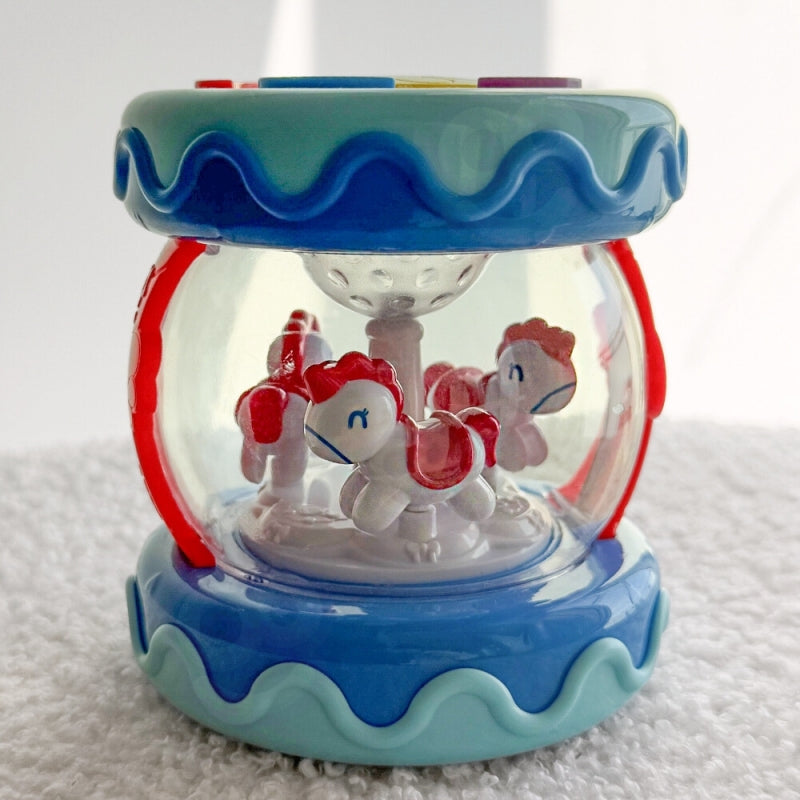 Muzikinis būgnelis su šviesa, mėlynas,  WOOPIE