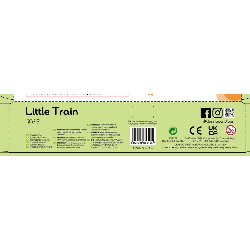 Medinis traukinio rinkinys 40 el, CLASSIC WORLD