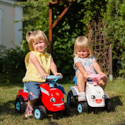 Paspiriamas traktorius FALK GO su priekaba, raudonas