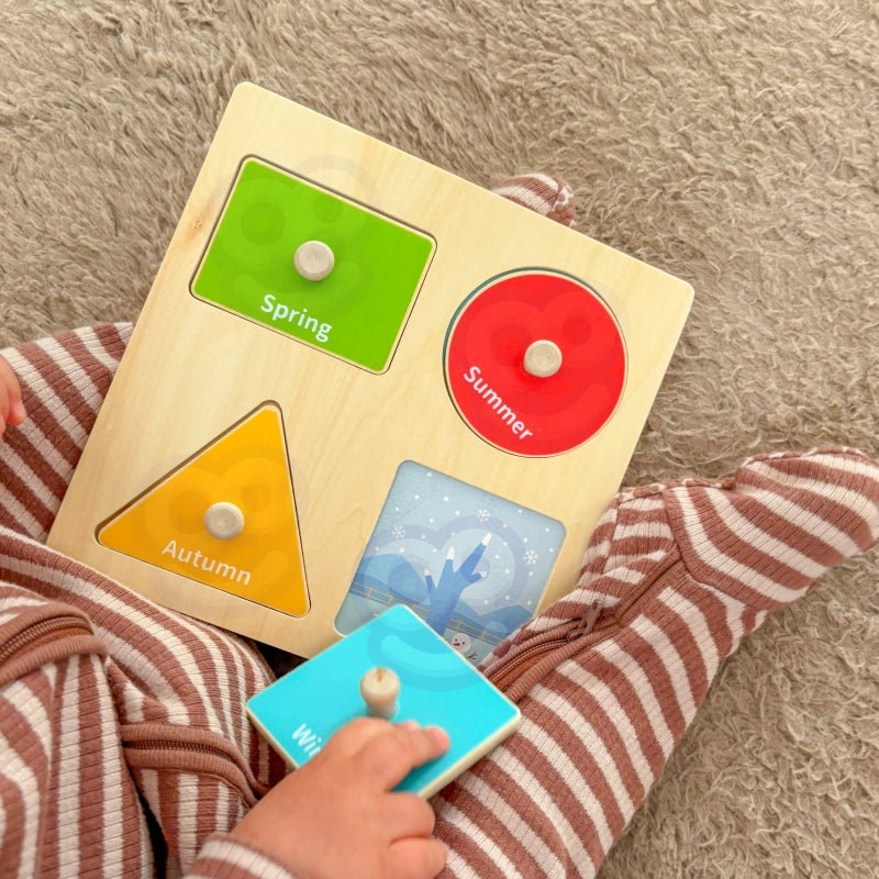 Edukacinis Montessori žaidimų dėžutės rinkinys 6in1 FSC WOOPIE GREEN