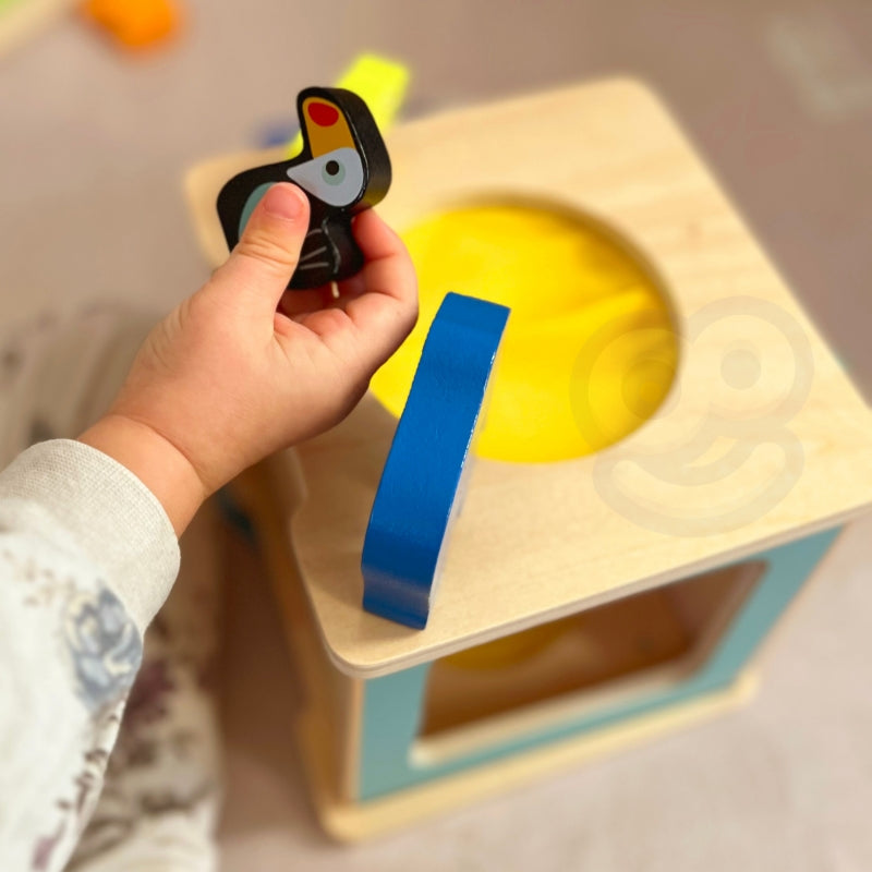 XXL edukacinis Montessori žaidimų dėžutės rinkinys 7in1 FSC WOOPIE GREEN