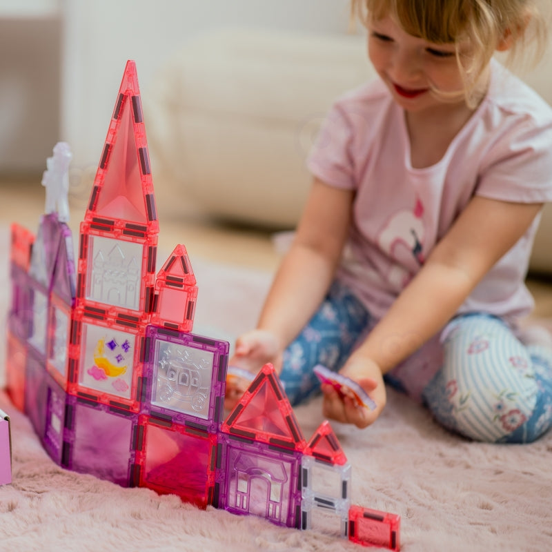 Magnetinis konstruktorius „Princesės pilis“ 50 vnt., WOOPIE