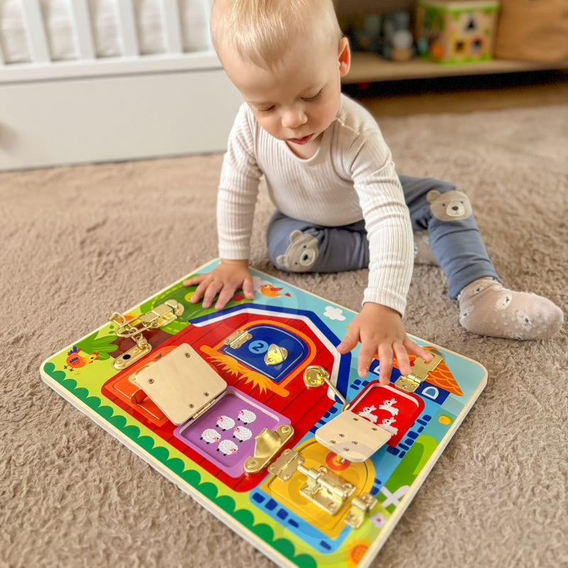 Medinė manipuliacinė lenta, ūkis, TOOKY TOY