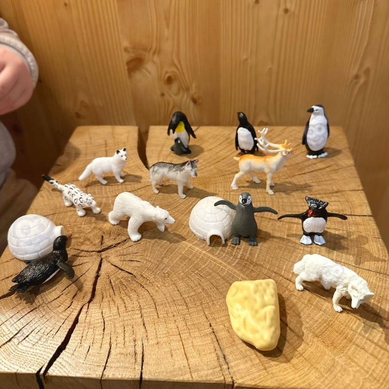 Figūrėlių rinkinys 24 vnt, WOOPIE, arkties gyvūnai