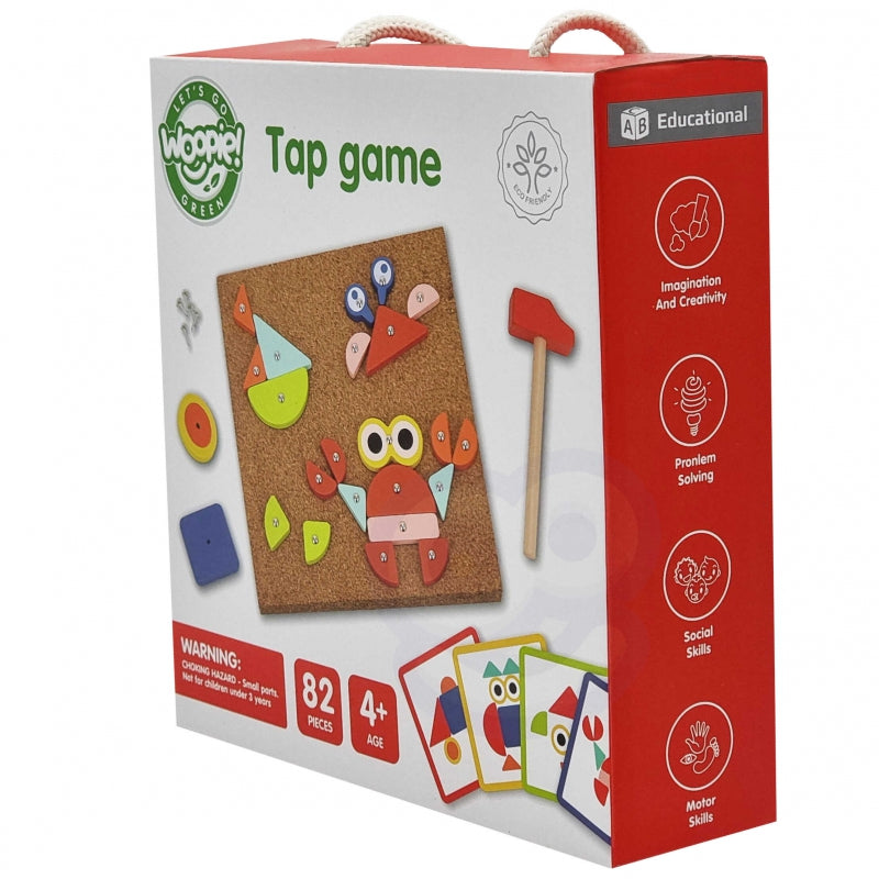 Medinis stalo žaidimas „Detalių prikalimas ant lentos“, Woopie