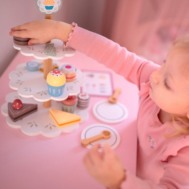 Medinis keksiukų stovas vaikams su priedais, TOOKY TOY