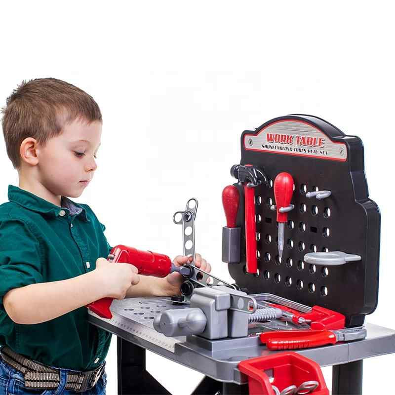Didelis meistro darbastalis su įrankiais vaikams 50 vnt. WOOPIE