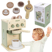 Medinis kavos virimo aparatas su priedais, žalias, VIGA