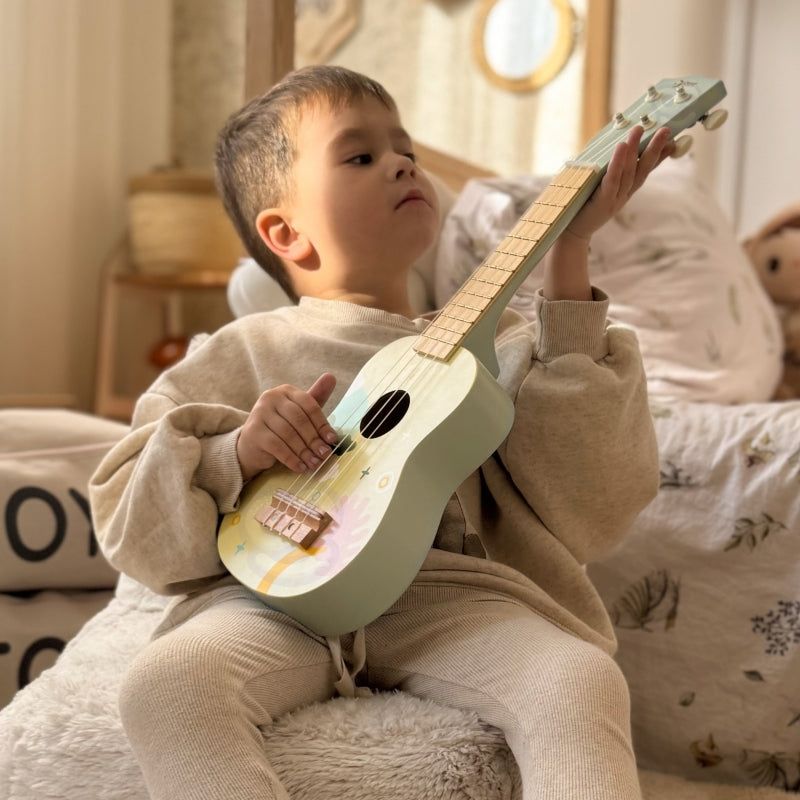 Medinė, vaikiška ukulėlė CLASSIC WORLD, mėlyna