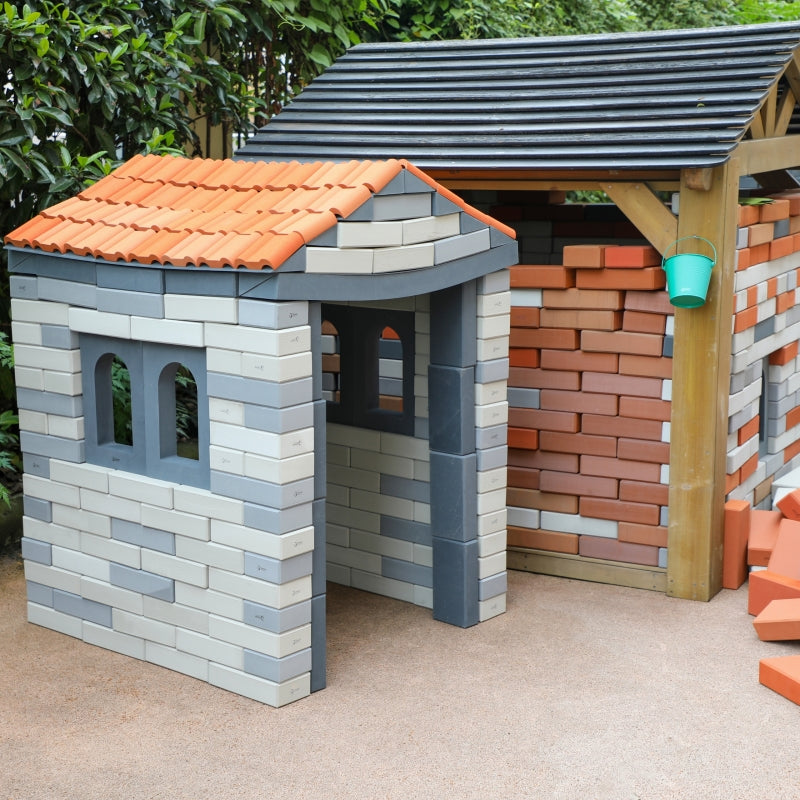 Minkštos EVA statybinės plytos, 55 vnt. CLASSIC WORLD EDU