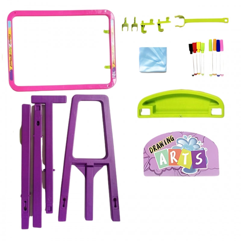 Magnetinė piešimo lenta vaikams su priedais ir šviesos efektais 3in1, WOOPIE