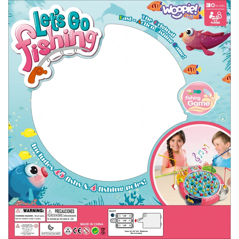 Arkadinis žvejybos žaidimas, rožinis, WOOPIE