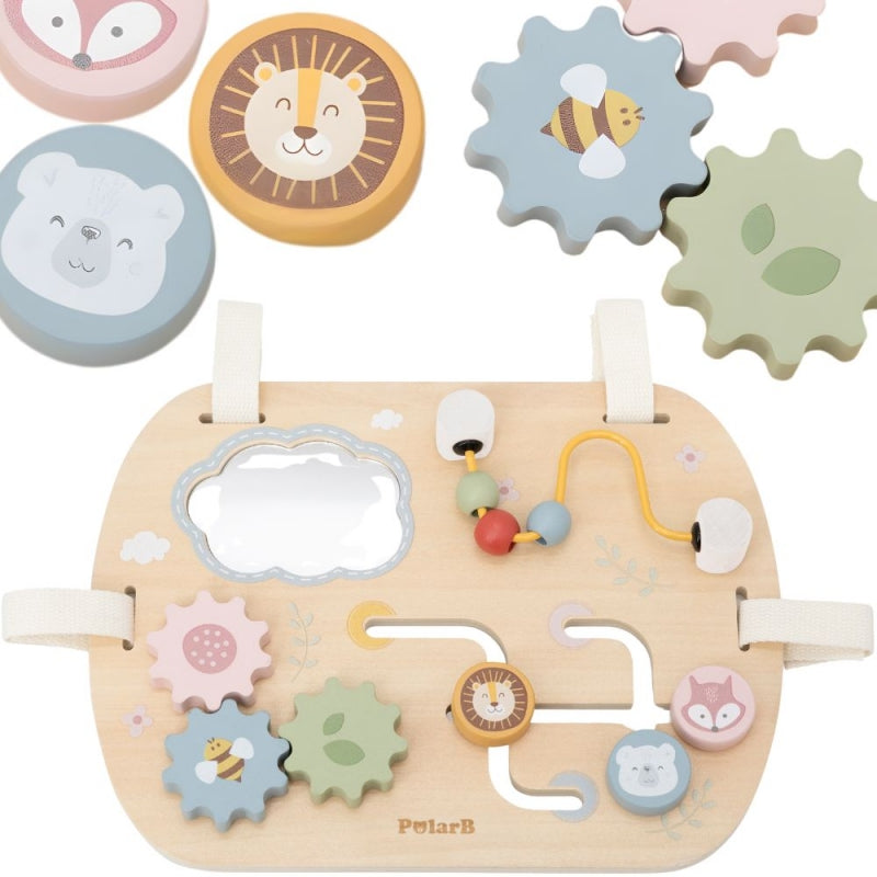 Daugiafunkcinė medinė veiklos lenta vaikams, VIGA