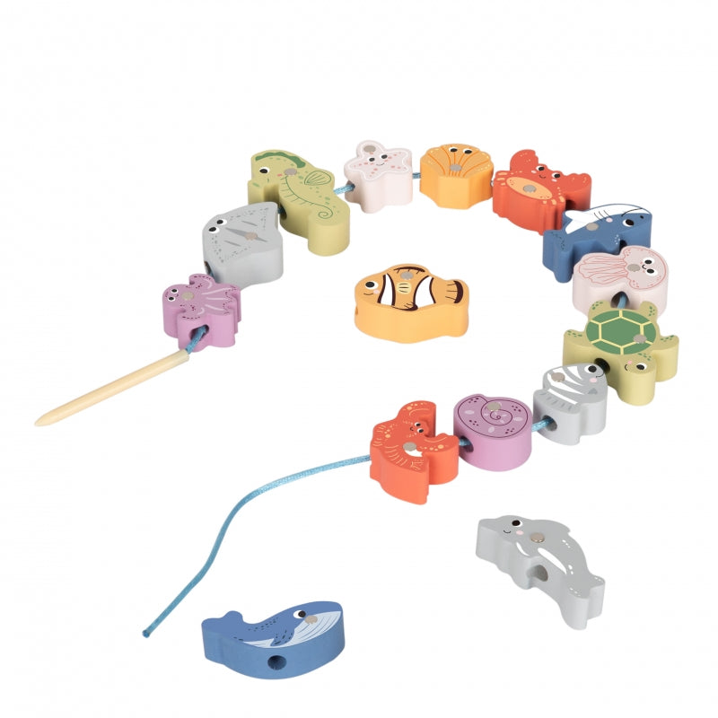 Medinis žvejybos rinkinys vaikams „Balansavimo bokštas“ 23 vnt. TOOKY TOY